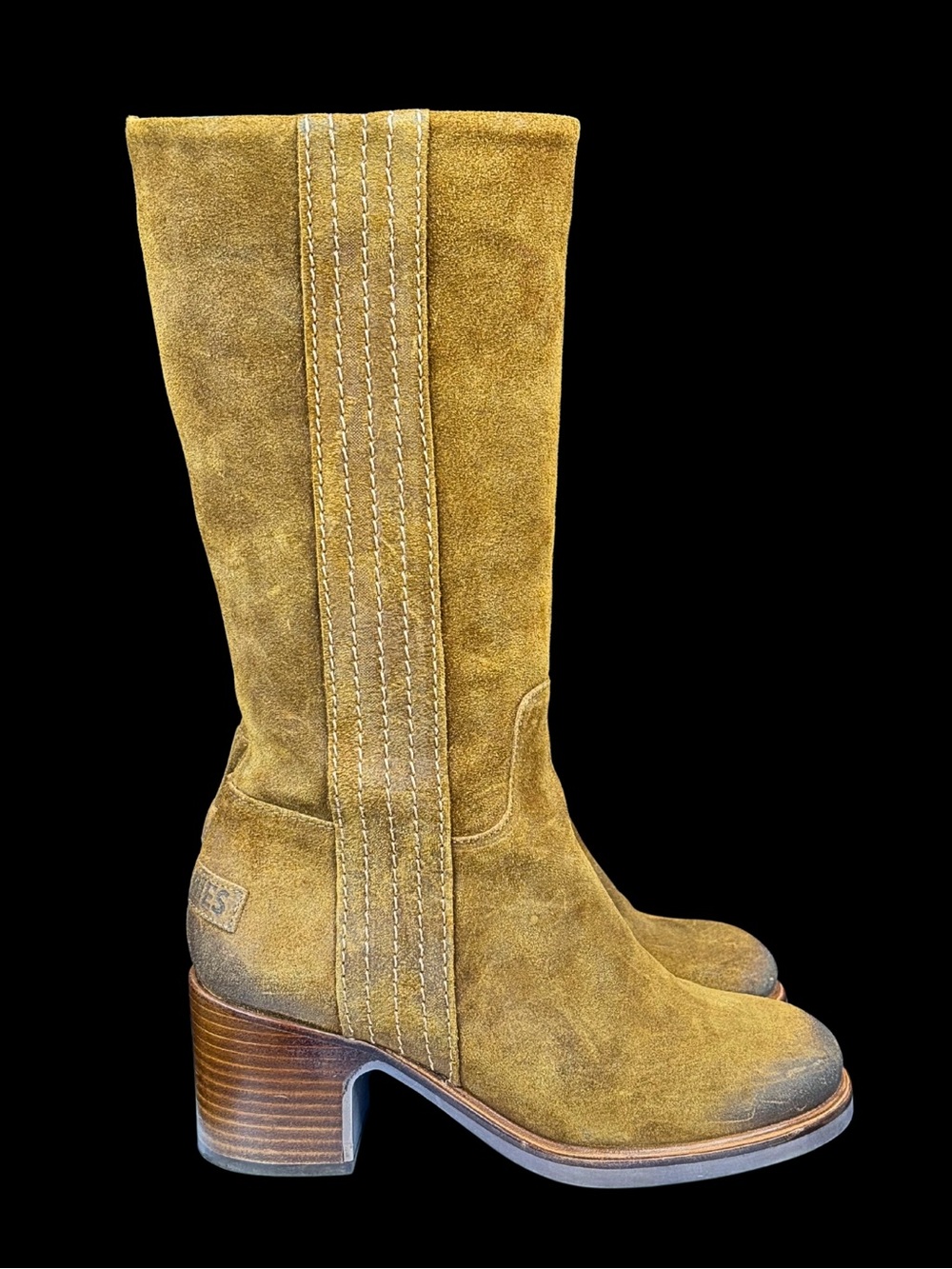 Tan Suede Campus Boots by “Shabbies” 37 | Boho 70’s Style